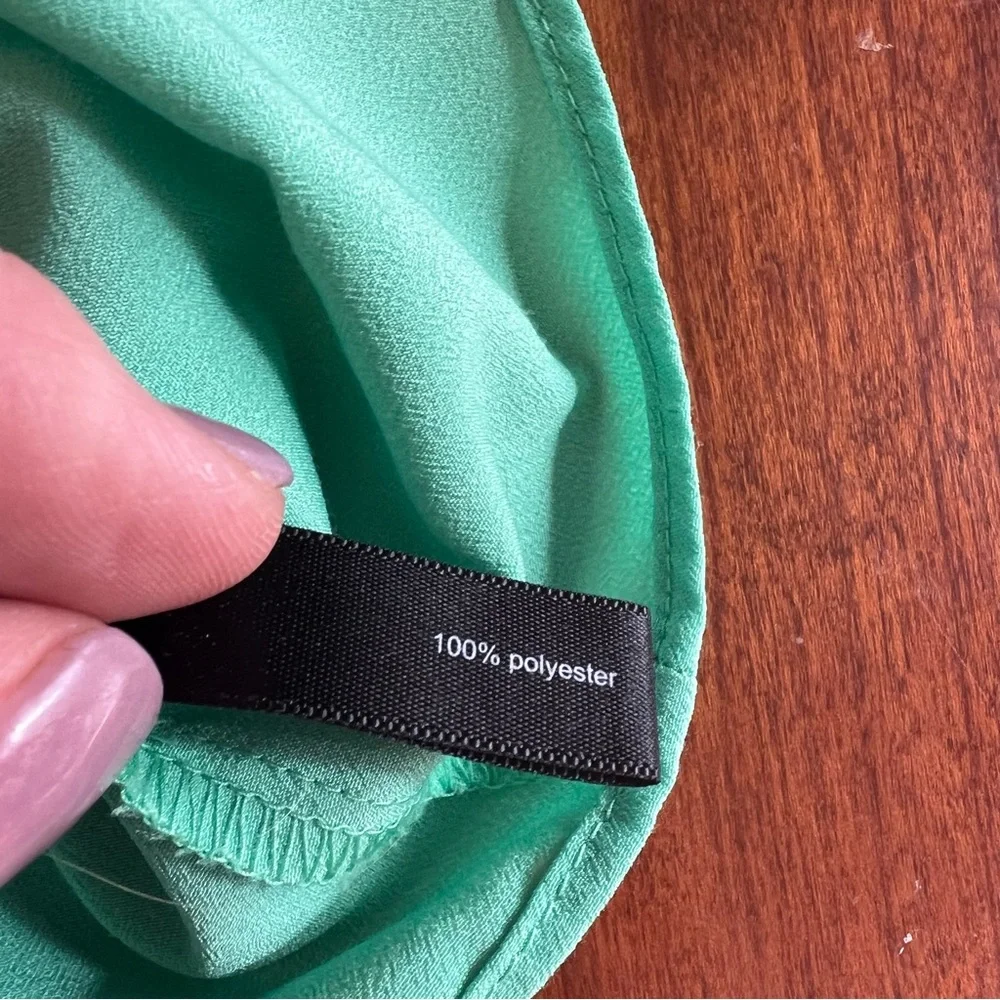 The Limited Green Draped Sleeveless Blouse, Size XS - Picture 11 of 13